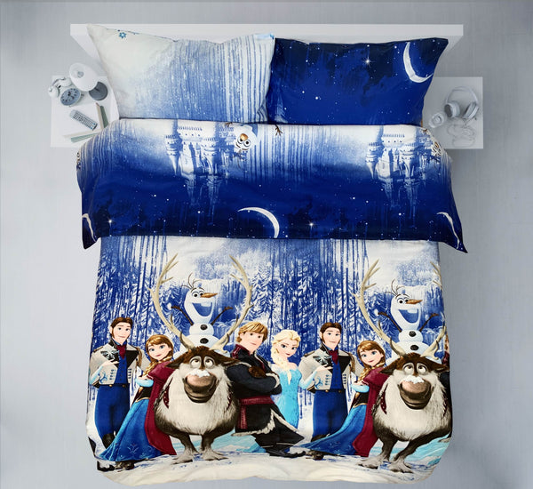 Paskutiniai vienetai rankų darbo medvilninio patalynės komplekto | Frozen Magic