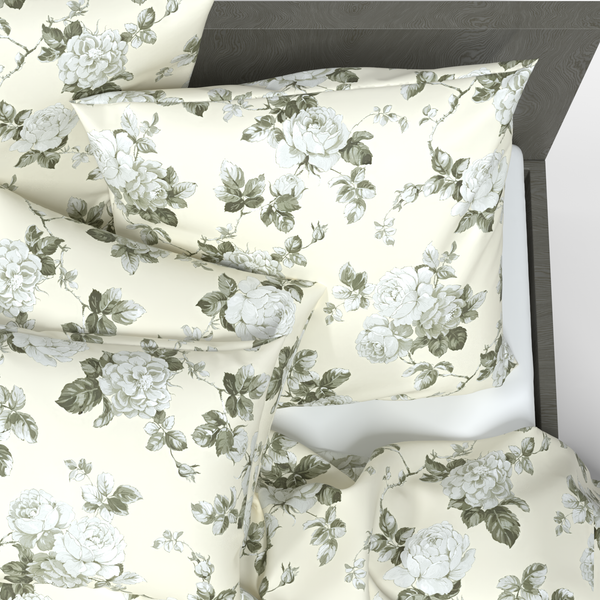 Handgefertigter luxuriöser Deluxe-Baumwollsatin-Kissenbezug | Paris