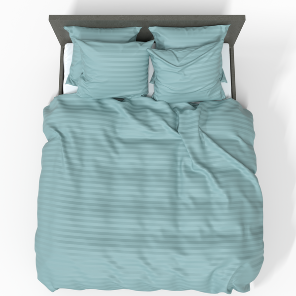 Handgefertigtes Premium-Satin-Canvas-Baumwoll-Duvet-Bezug | Aquifer