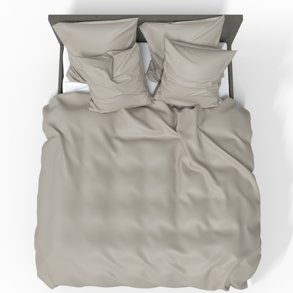 Handgefertigter luxuriöser Premium-Baumwollsatin-Deckenbezug | Pure Cashmere