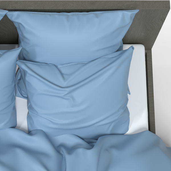 Handgefertigter luxuriöser Premium-Baumwollsatin-Kissenbezug | Glacier lake