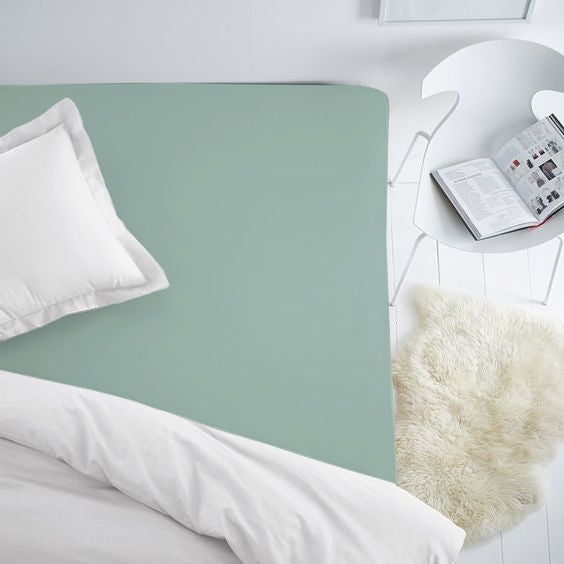 Handmade Luxury Premium Satin Fitted Sheet | Frappe