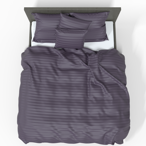 Handgefertigtes Premium-Satin-Canvas-Baumwoll-Duvet-Bezug | Sweet Grape
