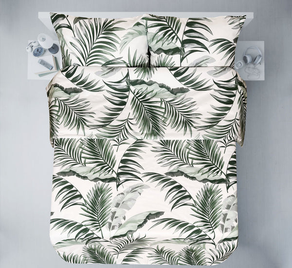 Paskutiniai vienetai rankų darbo medvilninio patalynės komplekto | Jungle Breeze
