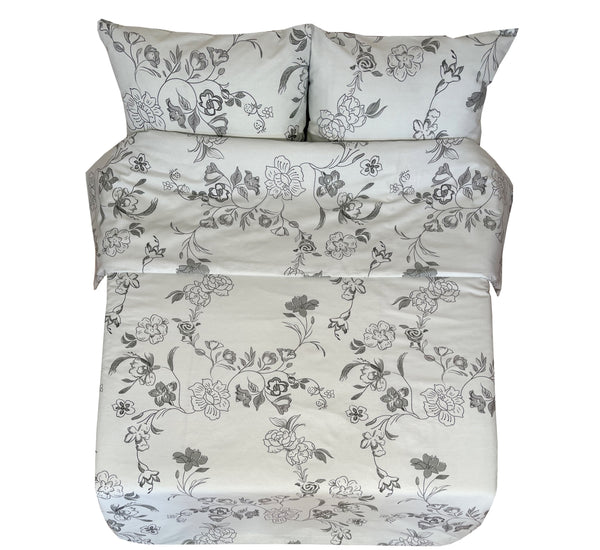 Handmade Cotton Duvet Cover | Rosewood
