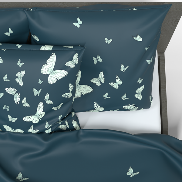 Handgefertigter luxuriöser Deluxe-Baumwollsatin-Kissenbezug | Vienna