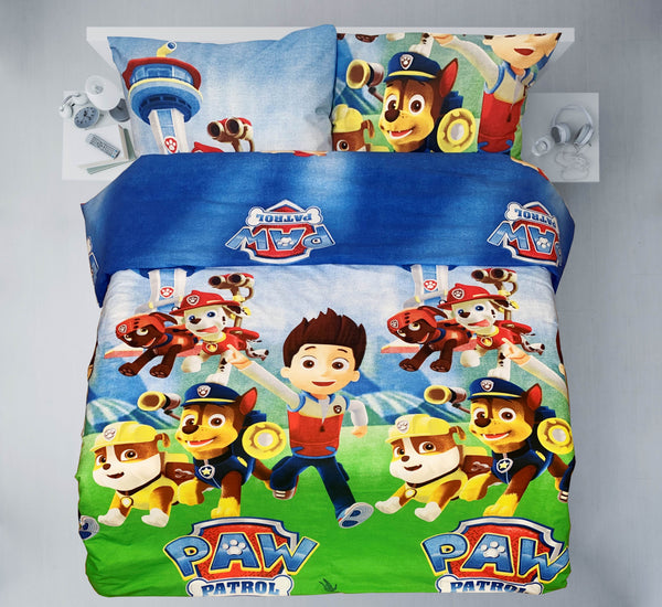 Paskutiniai vienetai rankų darbo medvilninio patalynės komplekto | PAW Patrol Team