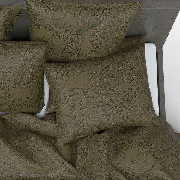 Handgefertigter luxuriöser Deluxe-Baumwollsatin-Kissenbezug | New York
