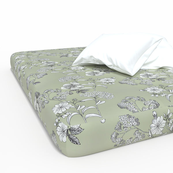 Handmade Luxury Deluxe Satin Cotton Fitted Sheet | Berlin